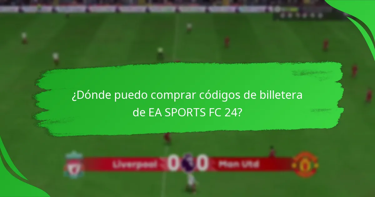 ¿Cómo puedo canjear códigos de billetera de EA SPORTS FC 24?